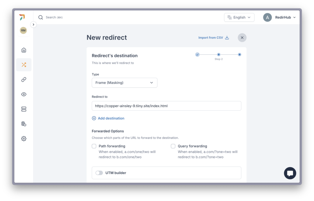 Seamless Domain Redirection: How to Connect Your Custom Domain to Tiiny.host with Ease 5 Screenshot 2024 09 12 at 18.35.26 1024x656 1