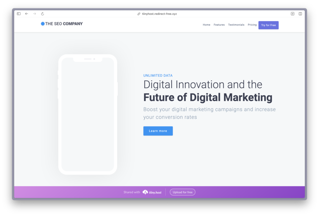 Seamless Domain Redirection: How to Connect Your Custom Domain to Tiiny.host with Ease 1 Screenshot 2024 09 12 at 18.39.06 1 1024x694 1