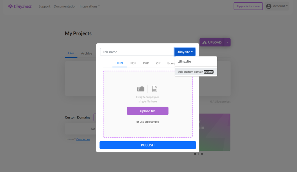 Seamless Domain Redirection: How to Connect Your Custom Domain to Tiiny.host with Ease 2 image 1024x592 1